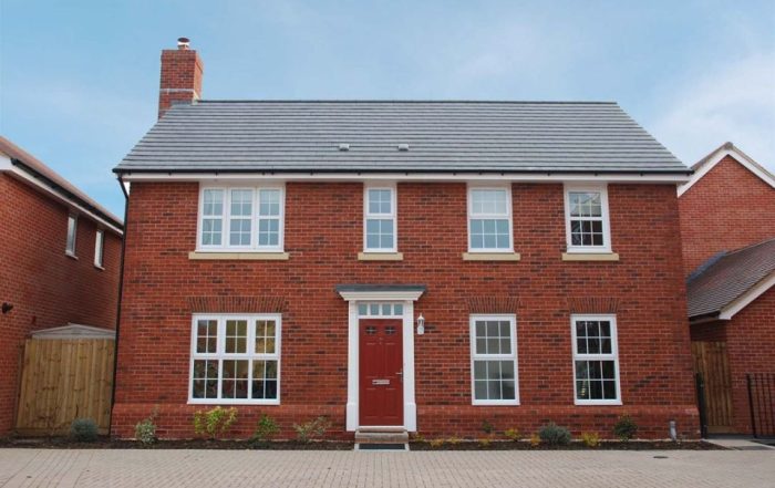 A typical looking double fronted, 4 bed house on a new estate - ready for those moving home in the new year